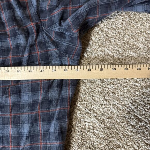 Duluth Trading Shirt Mens 3XL Tall Plaid Button Down Long Sleeve Relaxed Fit - Picture 5 of 6
